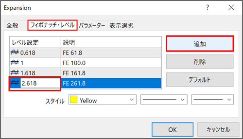 数値を追加する